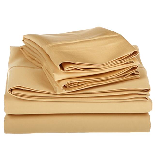 Miranda Haus 700 Thread Count Egyptian Cotton Solid Deep Pocket Sheet Set
