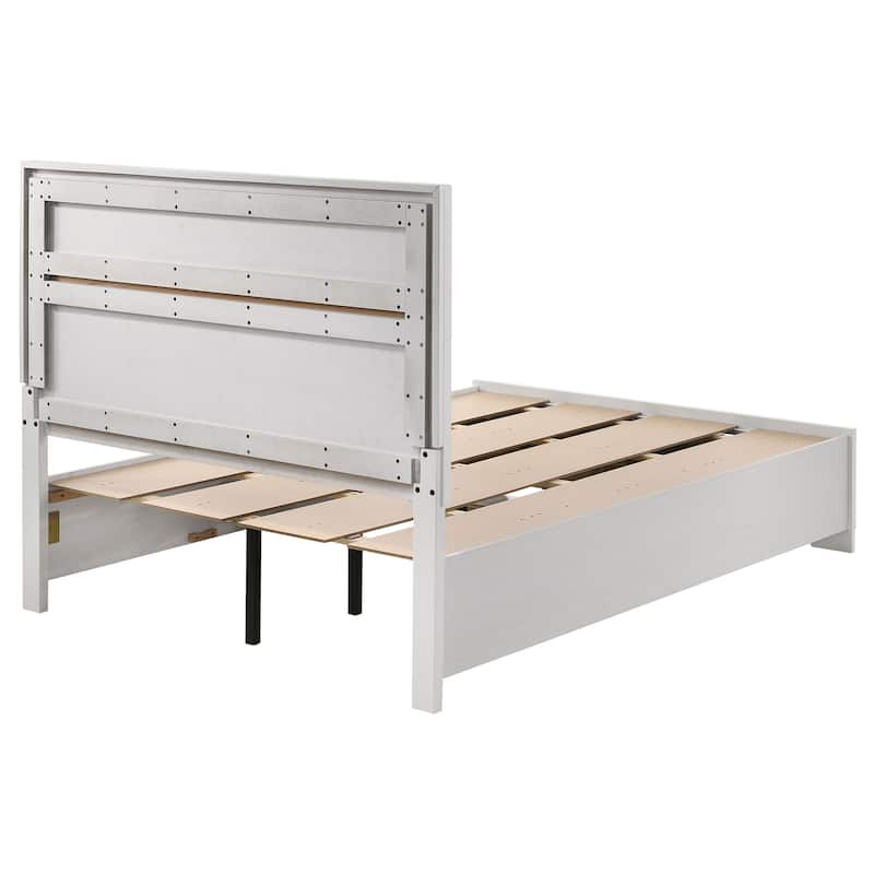Miranda Contemporary Wood Storage Panel Bed