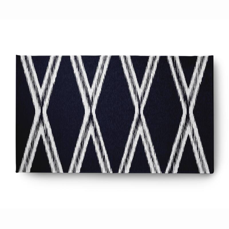 Diamond Soft Chenille Rug - 3' x 5' - Navy
