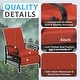 preview thumbnail 23 of 51, Outdoor Cushioned Chaise Lounge Adjustable Patio Reclining Lounge Chair, Recliner Lounge Chair & Bistro Table Set