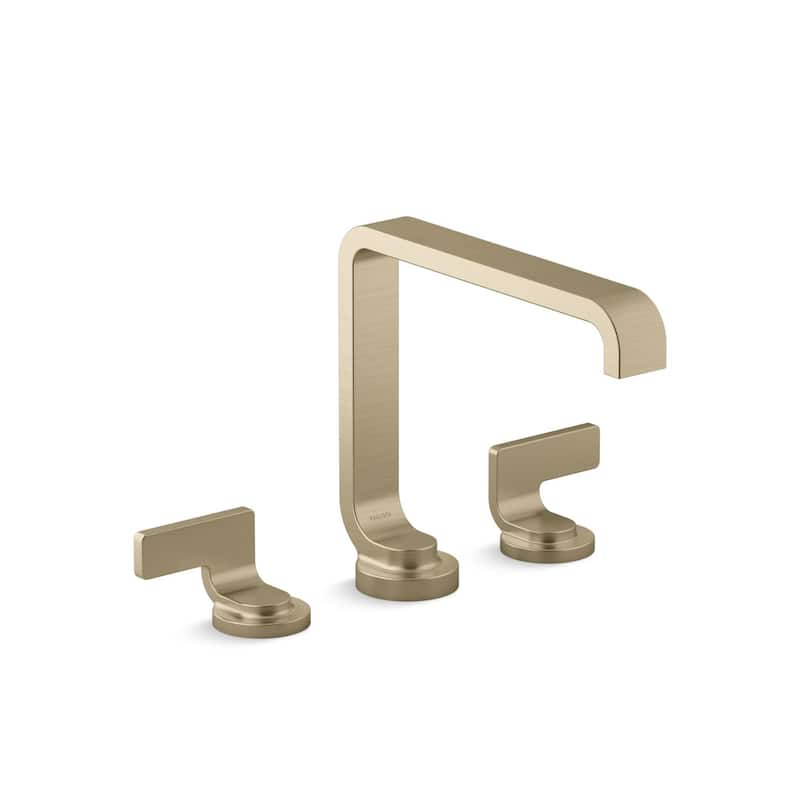 Kallista P34237-LV Guise Collection Deck Mounted Tub Filler - Brushed French Gold