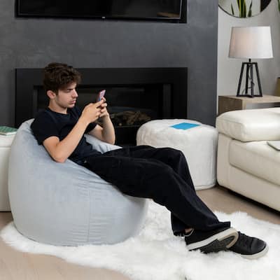 Gouchee Home Sambre Velvet Bean Bag Chair