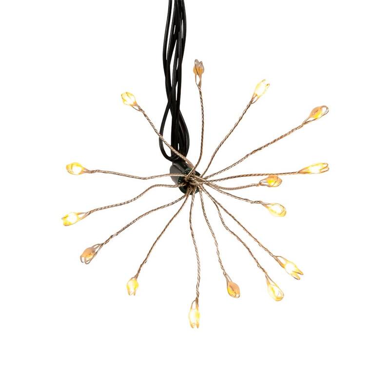 Kurt Adler 75-Light Cluster Burst Classic White Superbright LED Twinkle Light Set
