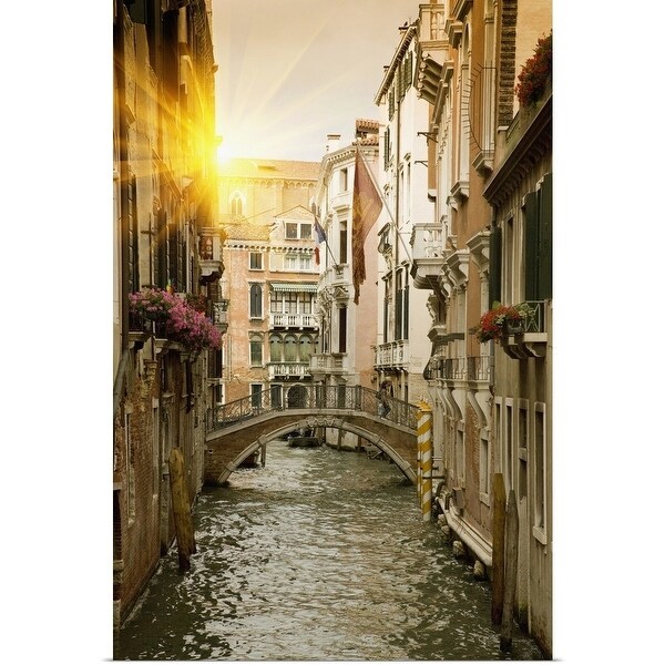 Shop Poster Print Entitled Buildings And Bridge On Urban