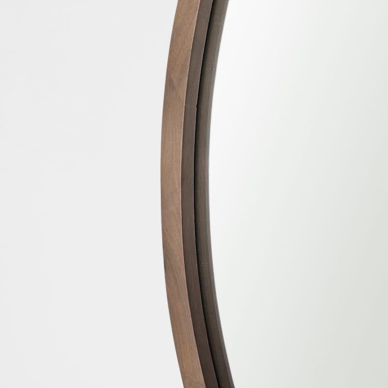 Gambit Solid Wood Frame Large Round Mirror - 46" x 46"
