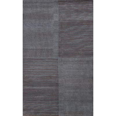Vegetable Dye Contemporary Nepalese Oriental Area Rug Wool Handmade - 5'3" x 7'11"