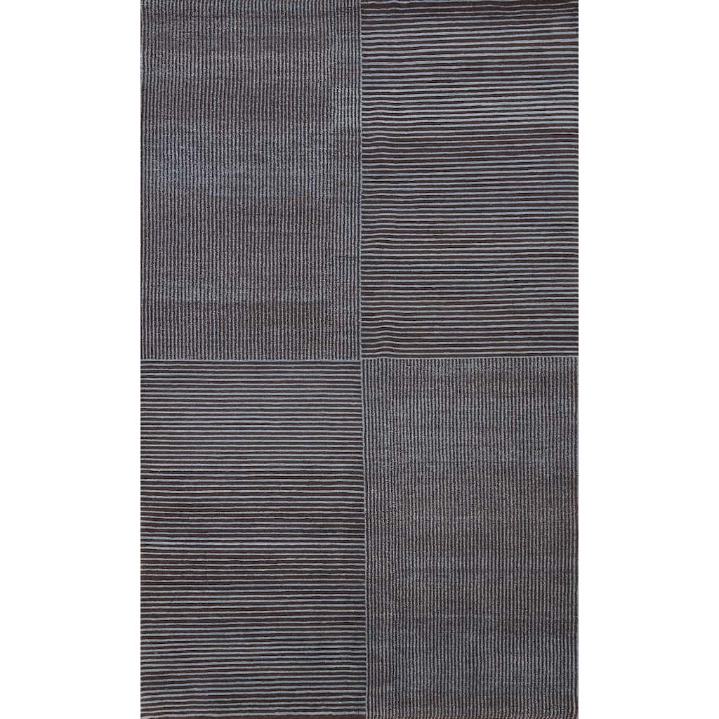 Vegetable Dye Contemporary Nepalese Oriental Area Rug Wool Handmade - 5'3" x 7'11"