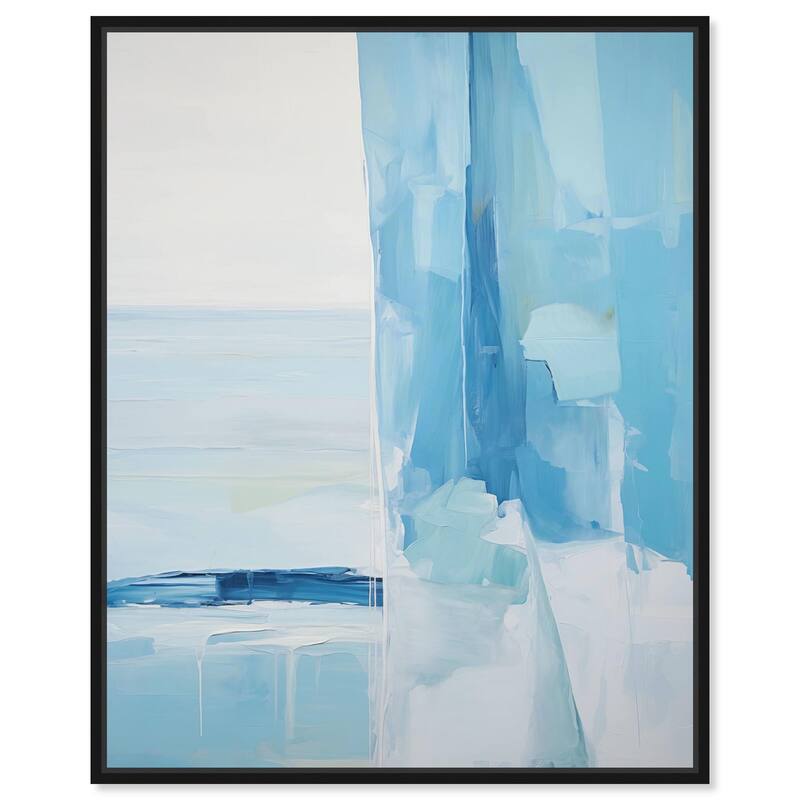 Seraphic Blues I Canvas by Art Remedy - 20" x 24" - Black