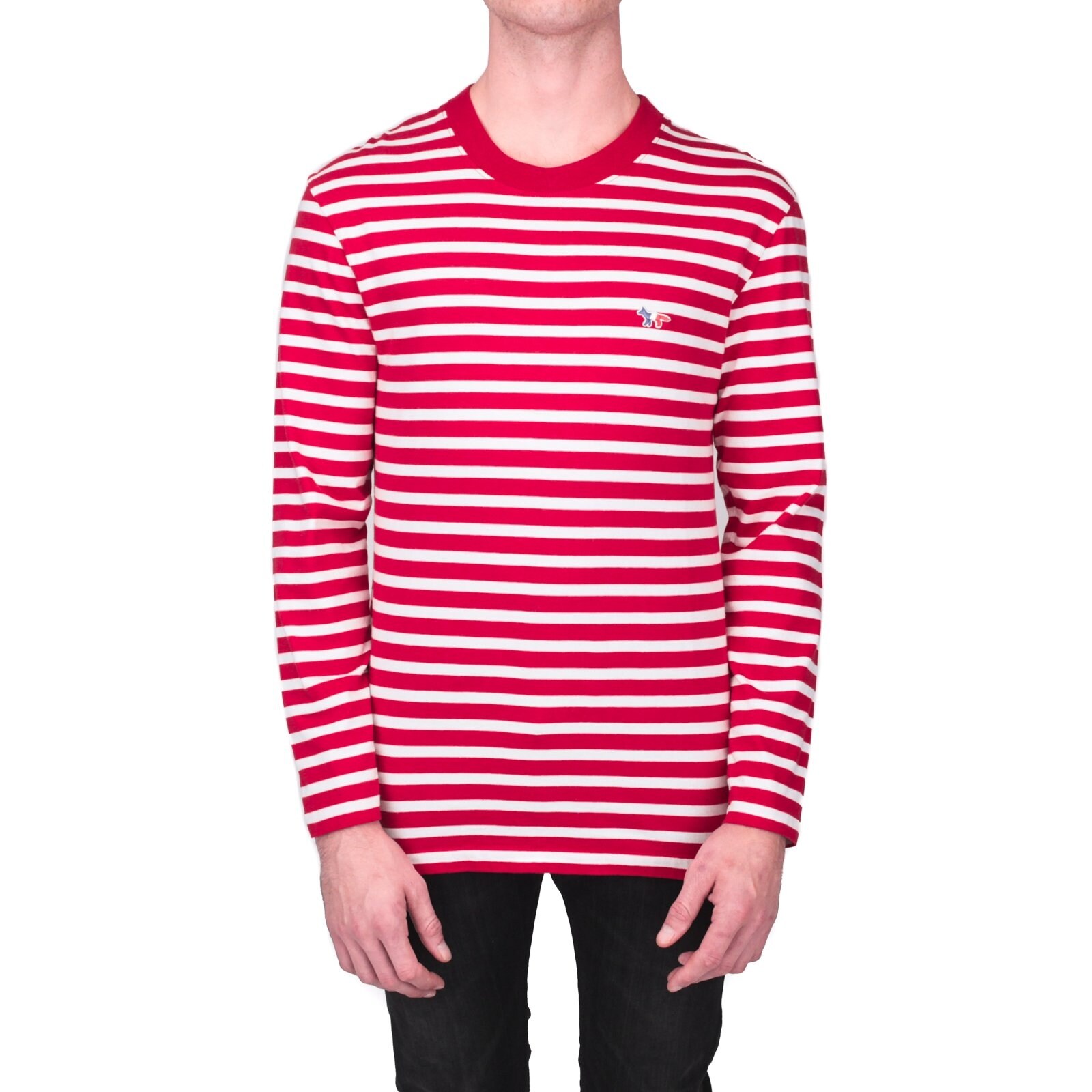 red and white striped sweater mens