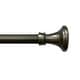 preview thumbnail 1 of 10, Lumi 5/8" Single Curtain Rod Set Pewter/ Matte Black- Trumpet finials