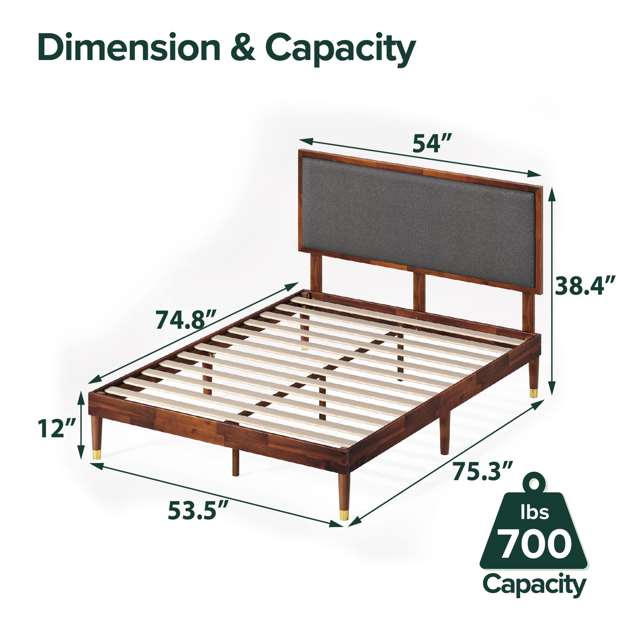 Zinus raymond wood platform bed store