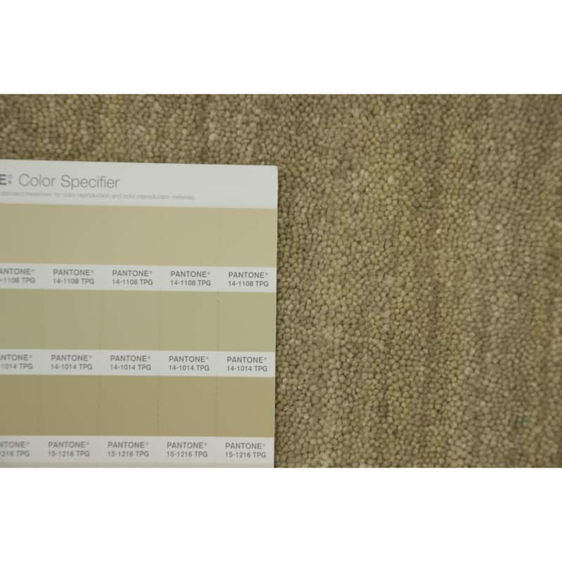 Hand Knotted Oriental 100% Wool Carpet Tribal Animal Pictorial Beige & Ivories Gabbeh Area Rug - 8' 0'' X 5' 7''