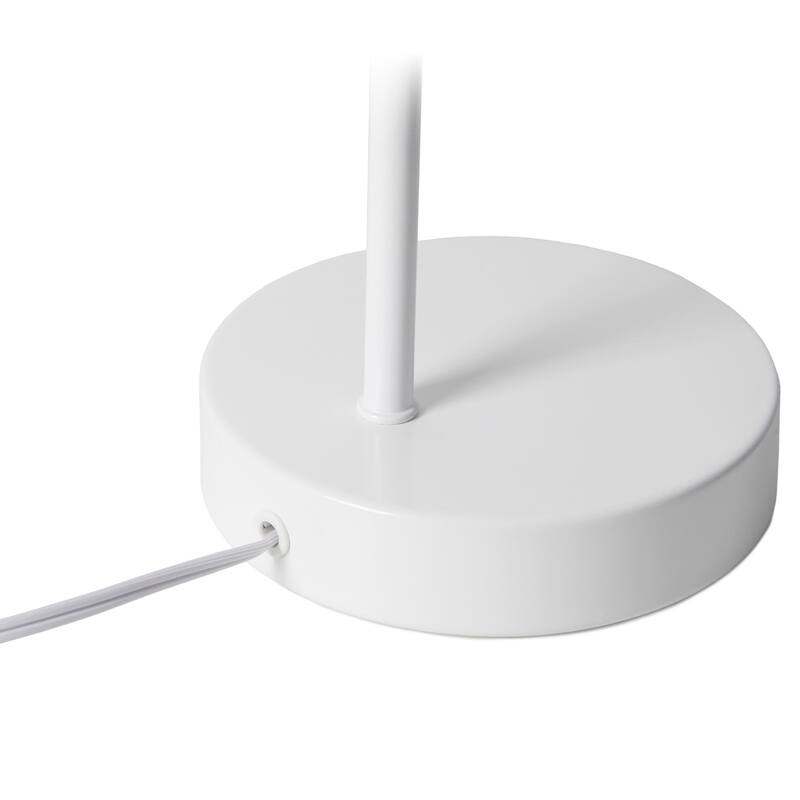 Desk Lamp with Looped arm and Adjustable Cone Shade - 16" - White