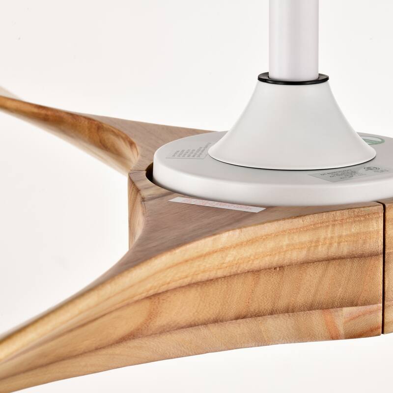 52" Ceiling Fan with Remote Control No Lights,Modern Reversible DC Motor Indoor 3 Blades Ceiling Fans
