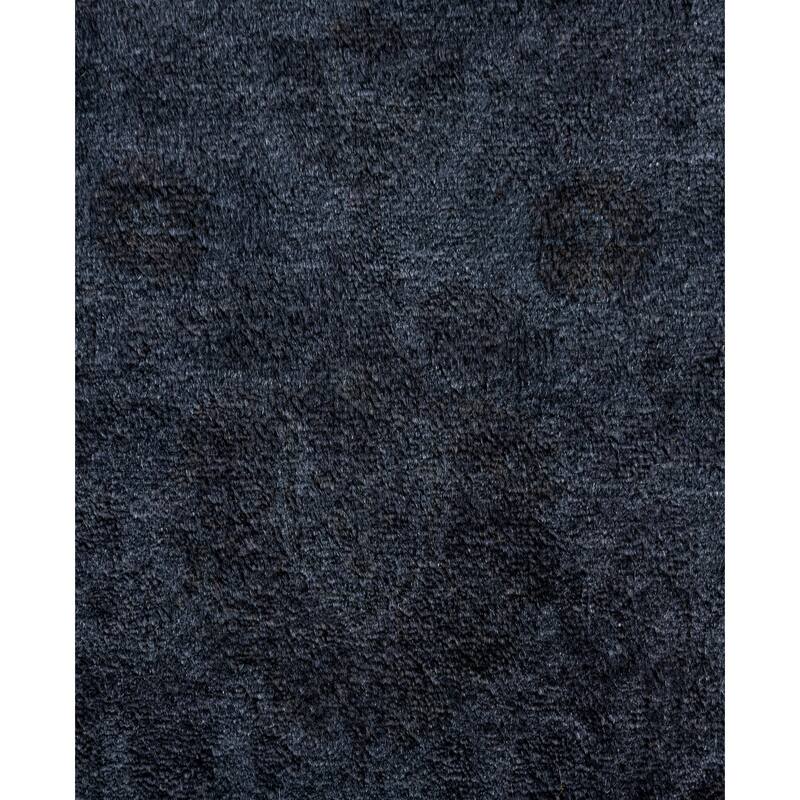 Overdyed One-of-a-Kind Hand-Knotted Area Rug - Black - 8' 1" x 10' 4"