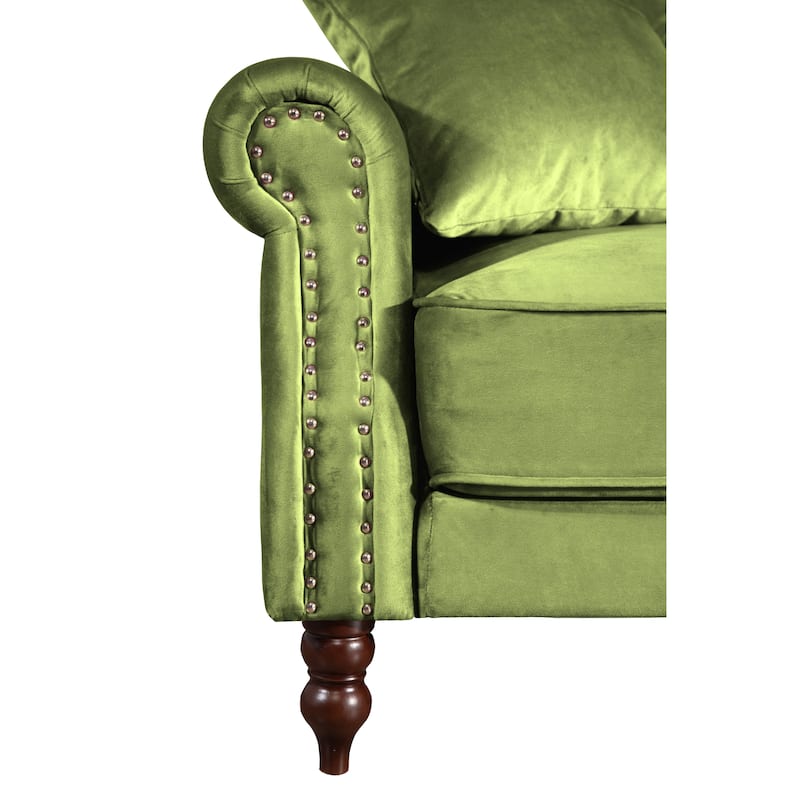 87.8'' Convertible Velvet Sofa Bed Sleeper Futon