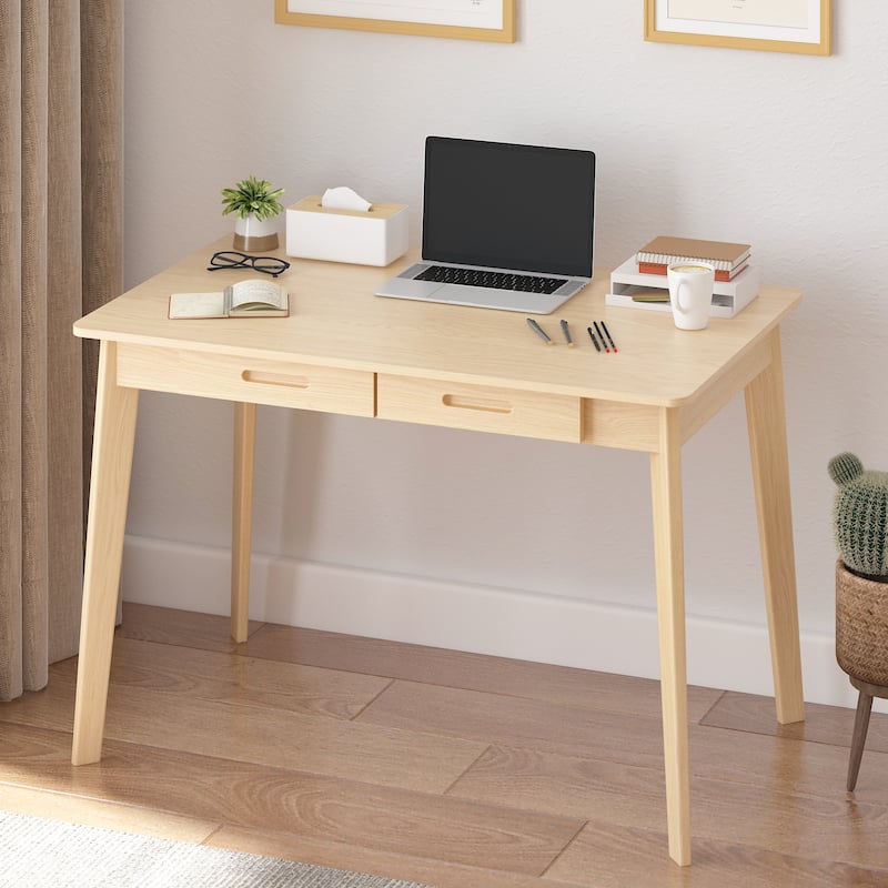 39.4"W Wood Desk Writing Desk Computer Desk