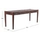 preview thumbnail 25 of 29, SAFAVIEH Bandelier Wood and Leather Bench. - 47" W x 16" D x 19" H