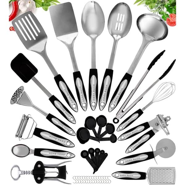 41 Pcs Nonstick Stainless Steel Kitchen Utensils Set