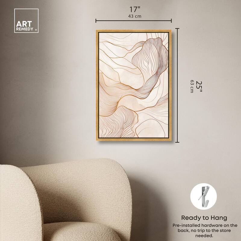 Contoured Reverie II Canvas by Art Remedy