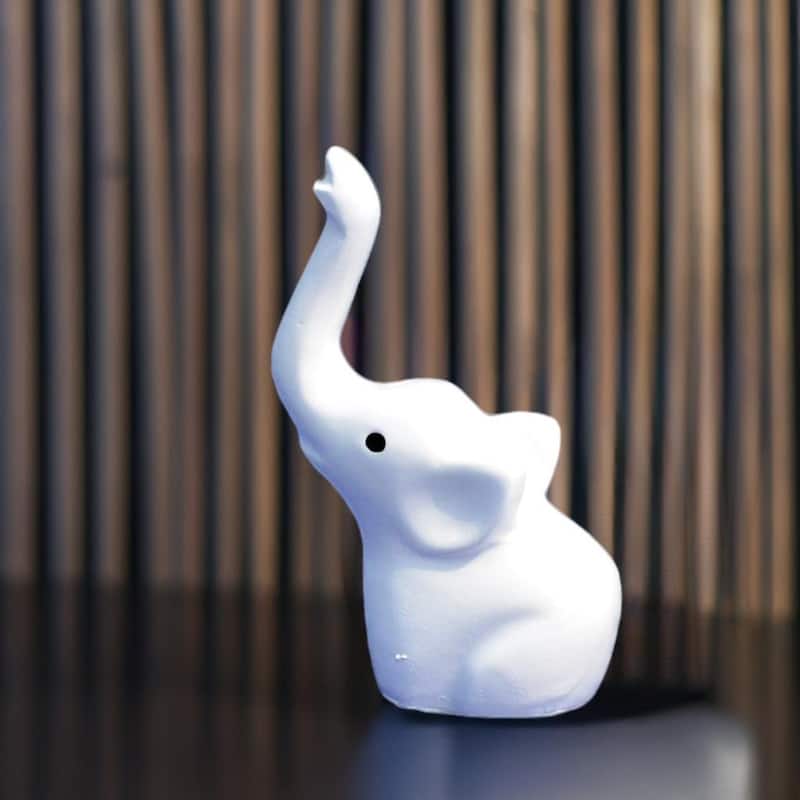 Elephant Ring Holder (White, Aluminum)