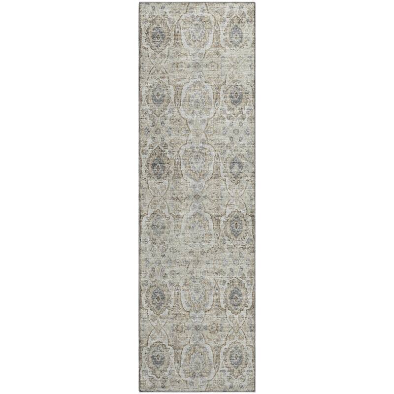 Premium Washable Super Soft Traditional Damask Mayfield Rug