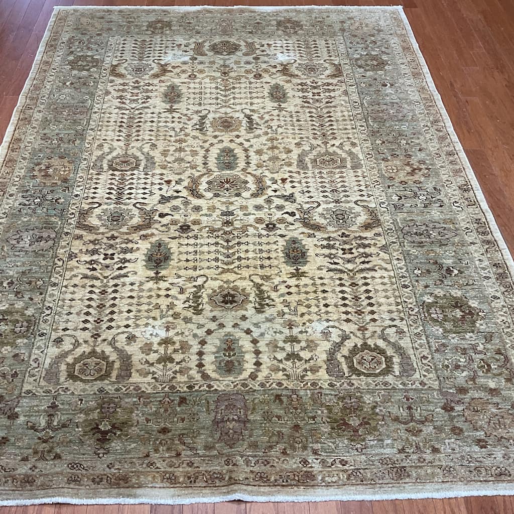 HERAT ORIENTAL Handmade Oushak Wool Rug - 6' x 8'3"