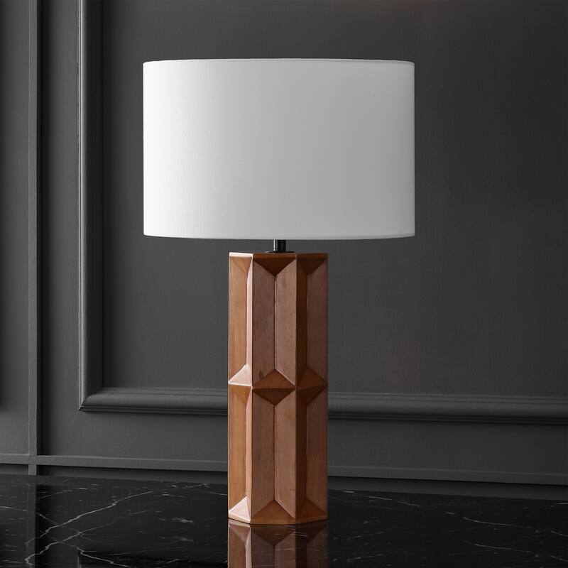 SAFAVIEH Couture Ferdinand Wood Table Lamp - 16"W x 16"D x 29"H