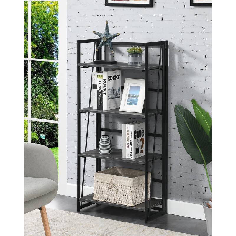 Convenience Concepts Xtra Folding 4 Tier Bookshelf