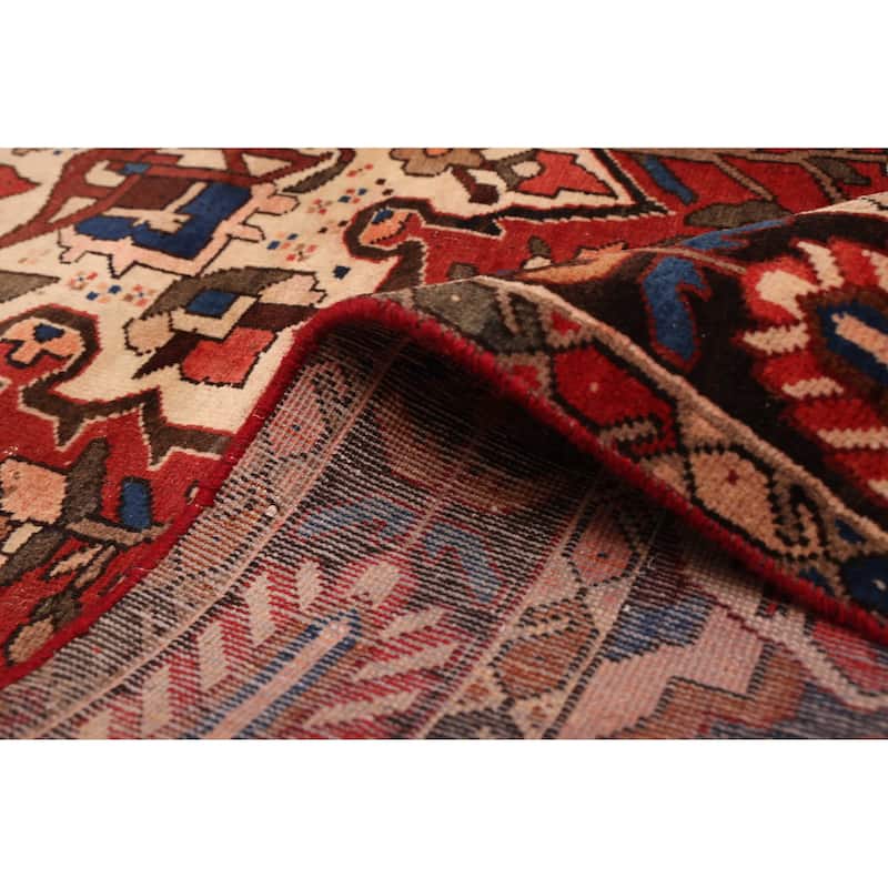 ECARPETGALLERY Hand-knotted Kayseri Vintage Red Wool Rug - 6'11 x 9'9