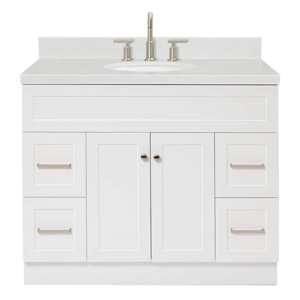 Ariel F042SCQOVO Hamlet 42" Free Standing Single Basin Vanity Set with