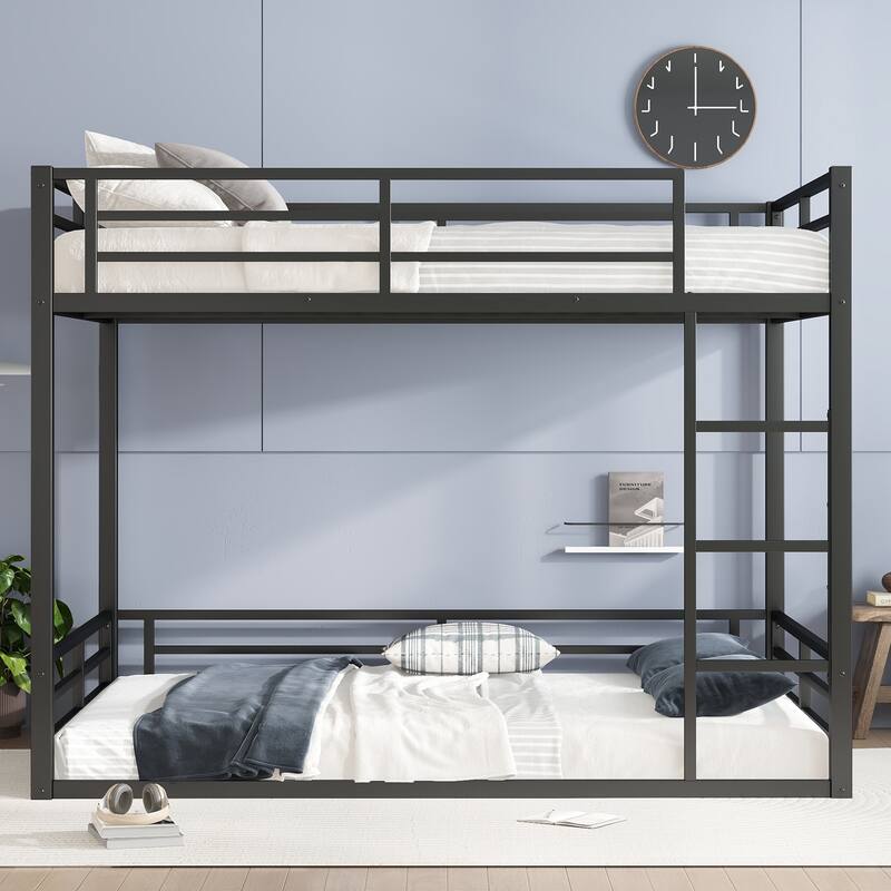 Metal Heavy-duty Bunk Bed for Teens and Adults, No Box Spring Needed