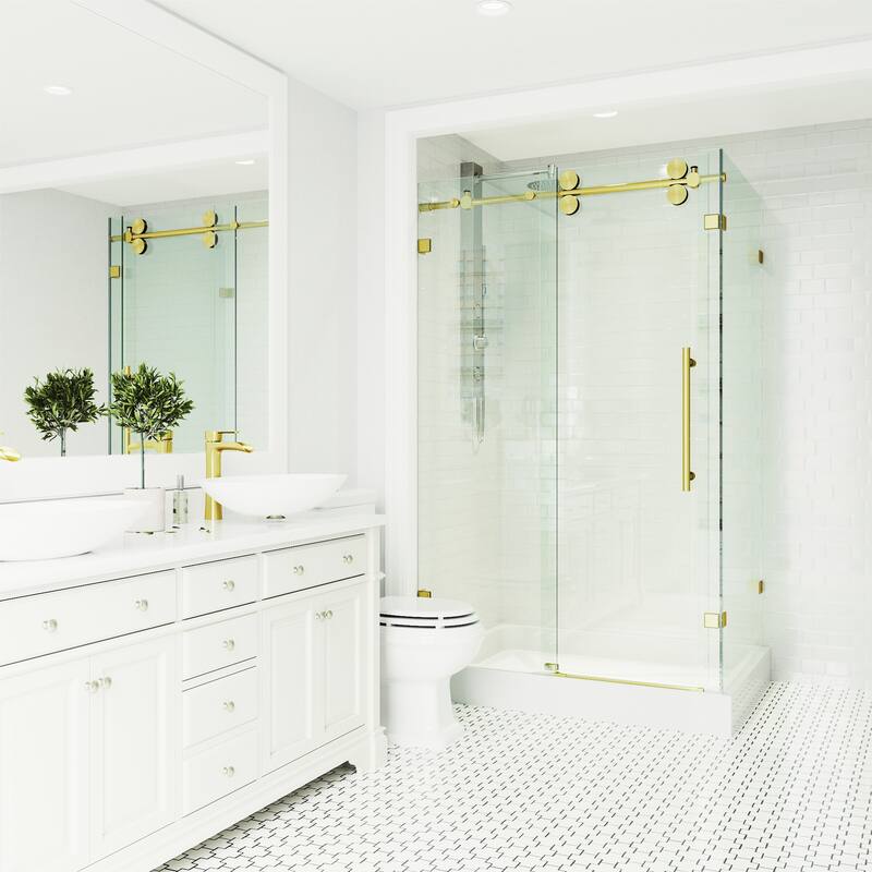 VIGO Winslow Frameless Sliding Shower Enclosure