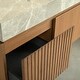 preview thumbnail 11 of 17, GDFStudio - Muri Modern 48" Floating Bathroom Vanity with Basin, Sintered Stone Countertop, Drawer & Double Doors, NO Faucet