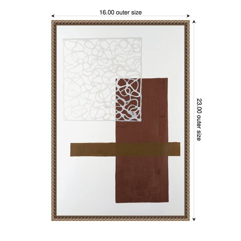 Nooks And Crannies No. 4 by Vanna Lam Framed Canvas Wall Art Print - 16 x 23 in