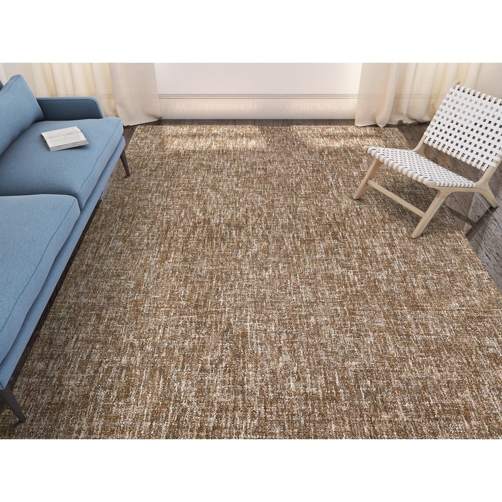 Addison Winslow Active Solid Wool and Viscose Area Rug