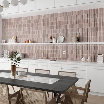 Merola Tile Rubik Garnet 5-7/8" x 11-3/4" Ceramic Wall Tile