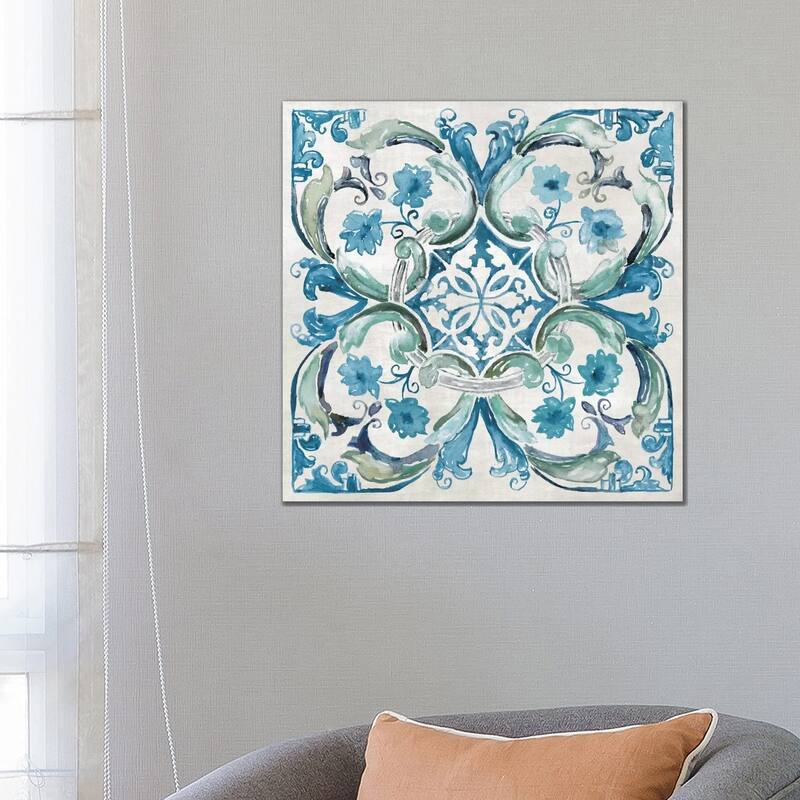 iCanvas "Caribbean Tile I" by Nan Canvas Print - 26x26x1.5