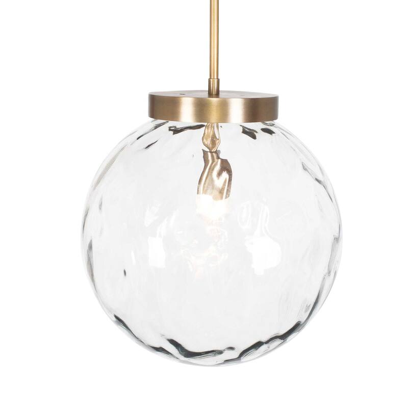 Uttermost 21622 Gaia 15" Wide Pendant with Water Glass Shade