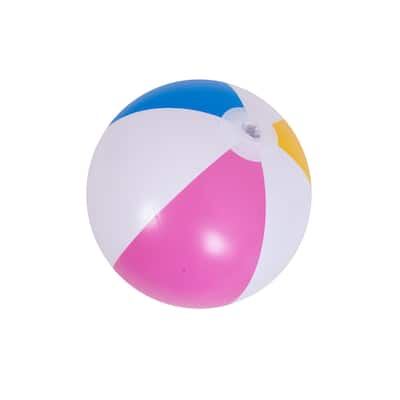 16" Inflatable 6-Panel Beach Ball Swimming Pool Toy