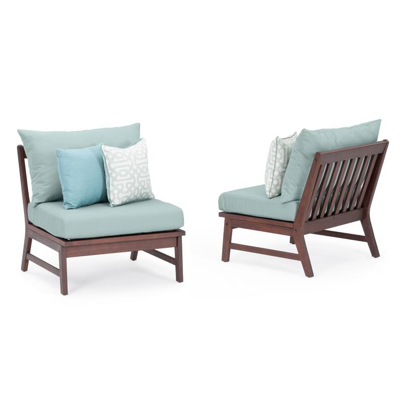 Vaughn 6 Piece Sunbrella Outdoor Patio Sectional with Table