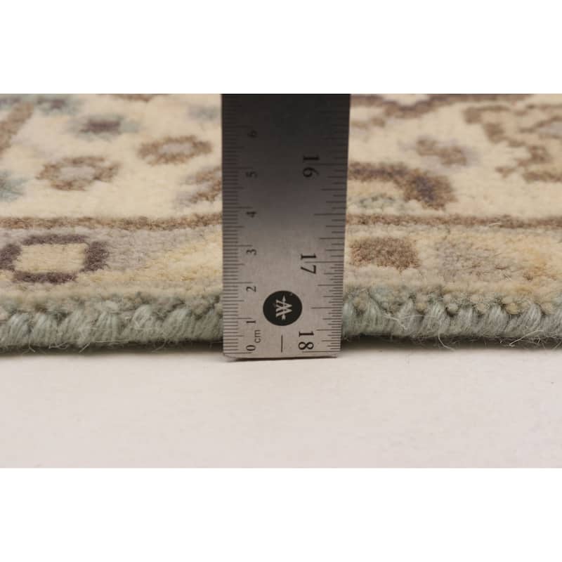 ECARPETGALLERY Hand-knotted Royal Oushak Grey Wool Rug - 4'0 x 6'1