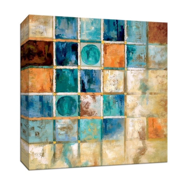 PTM Images 9-147243 PTM Canvas Collection 12" x 12" - "Gridlock" Giclee Patterns and Designs Art Print on Canvas