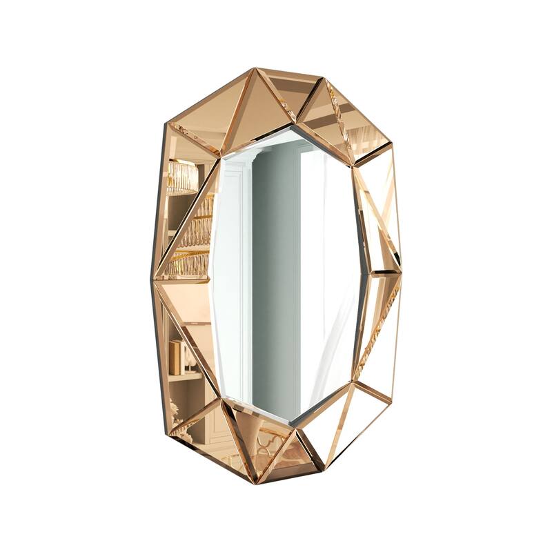 Diamond Beveled Edge Bathroom Wall Vanity Mirror