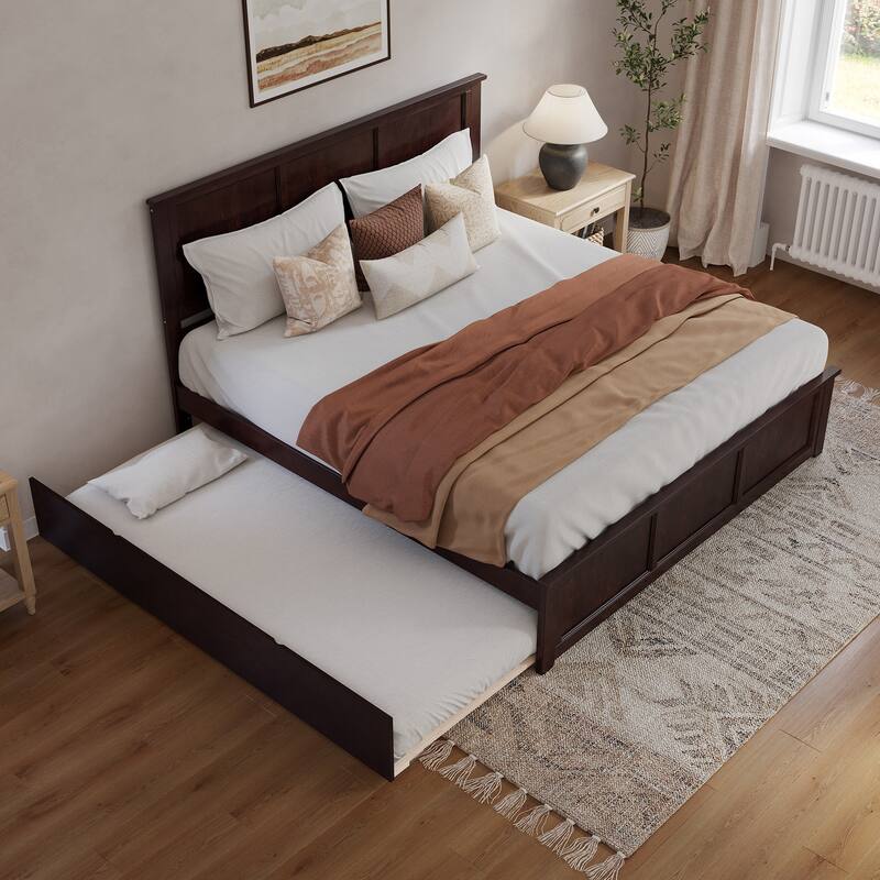 AFI Madison Platform Bed with Matching Footboard & Trundle