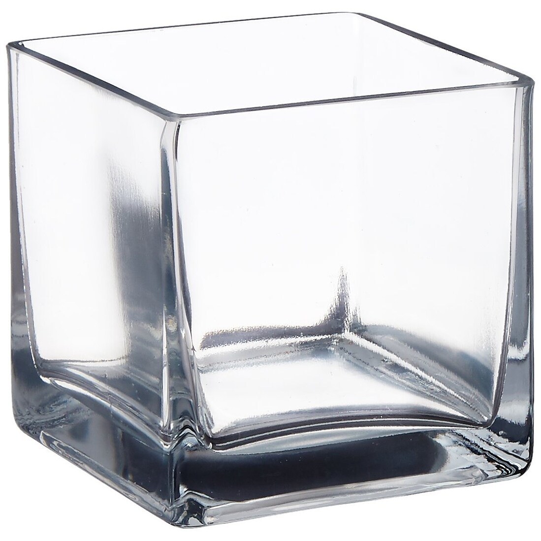 Shop Afloral Clear Cube Glass Vase 6 X 6 6 X 6 X6 Free