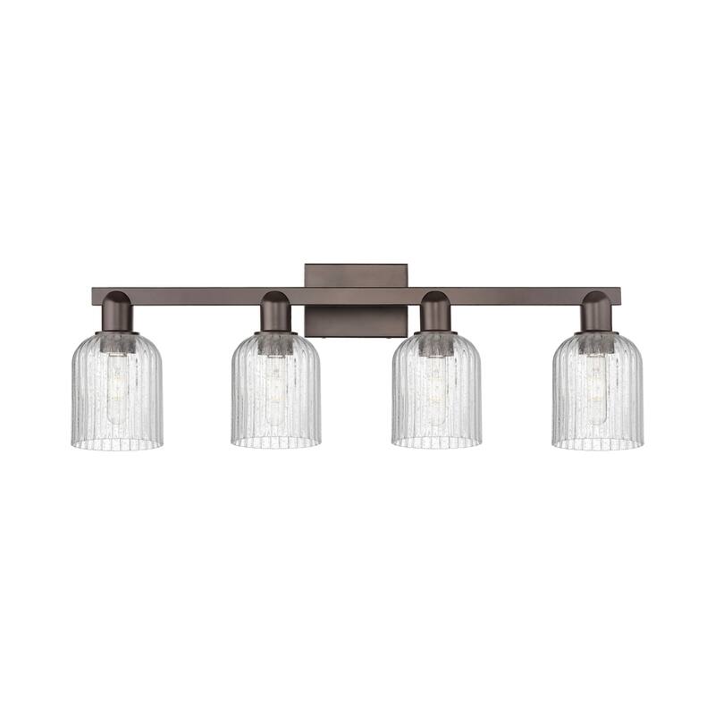 Innovations Lighting 716-4W-11-32 Bridal Veil Vanity Bridal Veil 4 - Oil Rubbed Bronze / Seedy