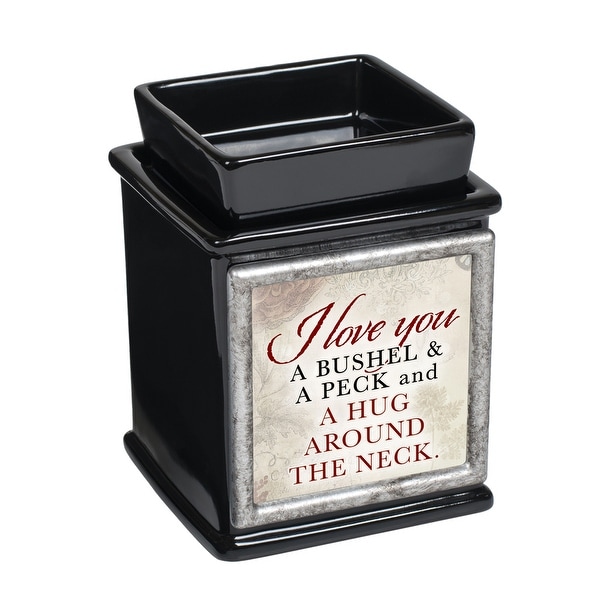 5" Black and Red "love you A BUSHEL A PECK A HUG" Printed Interchangeable Warmer - N/A