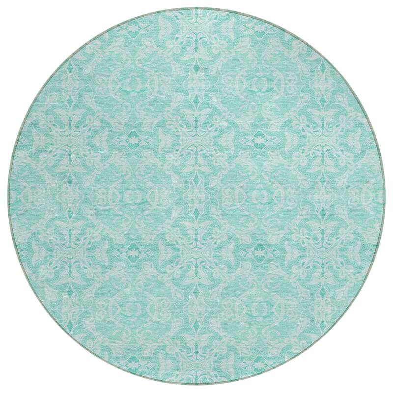 Machine Washable Indoor/ Outdoor Chantille Traditional Medallions Rug