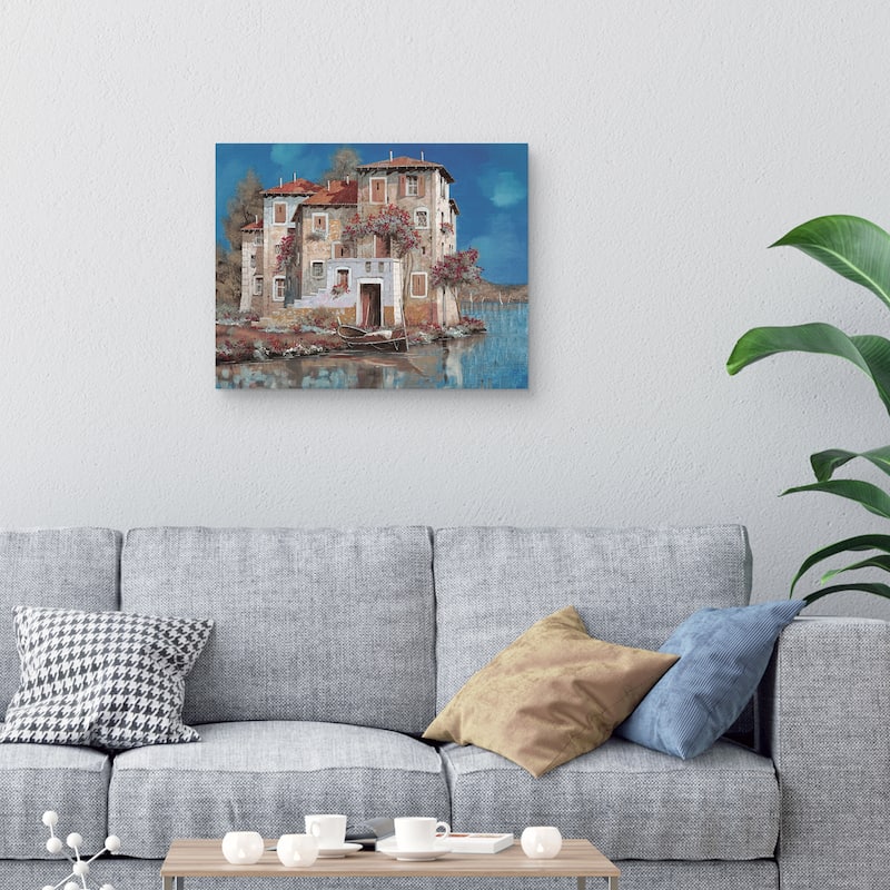 Mareblu Light by Guido Borelli Canvas Art Print